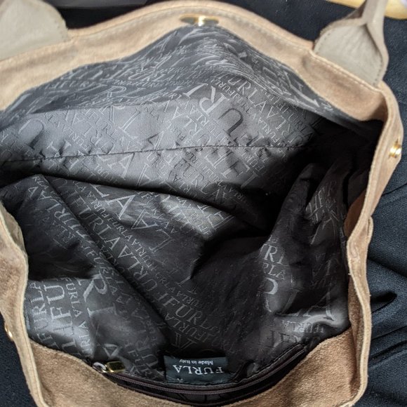 FURLA suede handbag - Picture 4 of 6